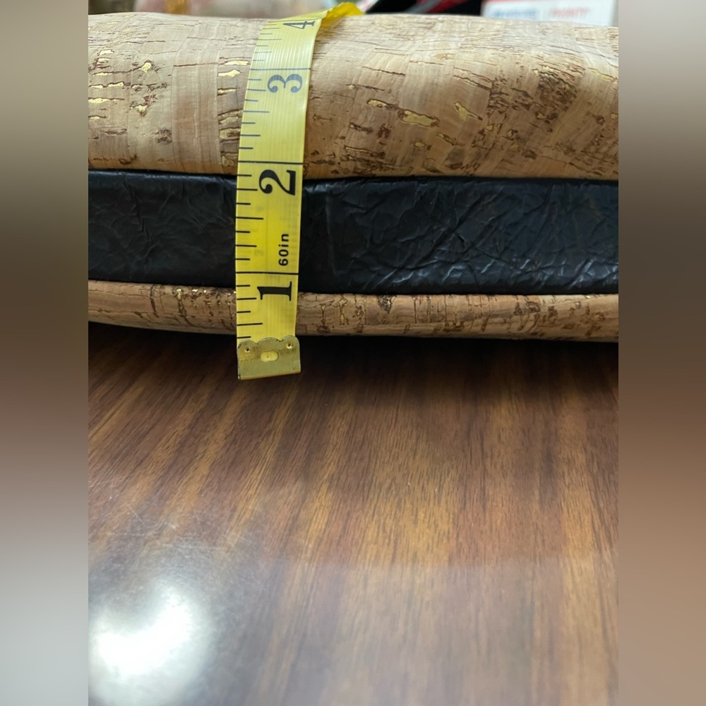 Neutral Cork Hobo Bag with Gold Fleck Accent - Picture 13 of 14